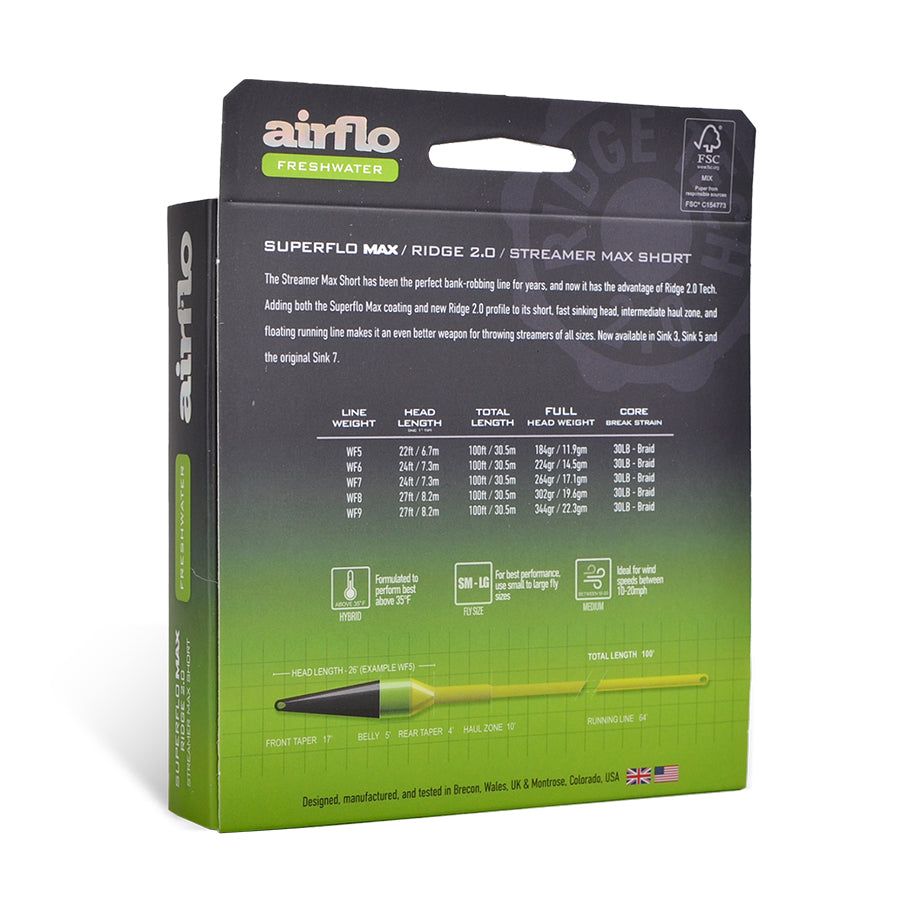 SUPERFLO MAX RIDGE 2.0 - STREAMER MAX SHORT