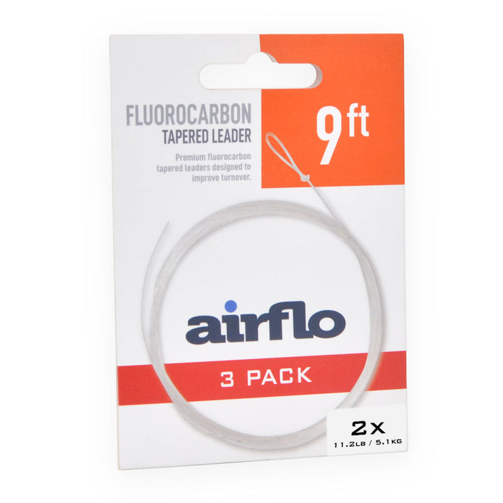 AIRFLO FLUOROCARBON TAPERED LEADER - 9&