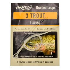 Airflo 3 Pack Salmon Braided Sinking Loops complete with Braid Sleeve Size 8-10+ 